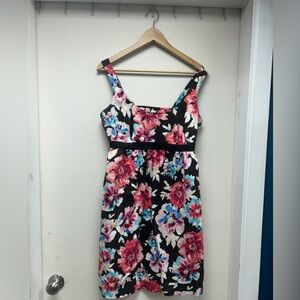 Motherhood Floral Midi Dress - Black, Pink, Blue